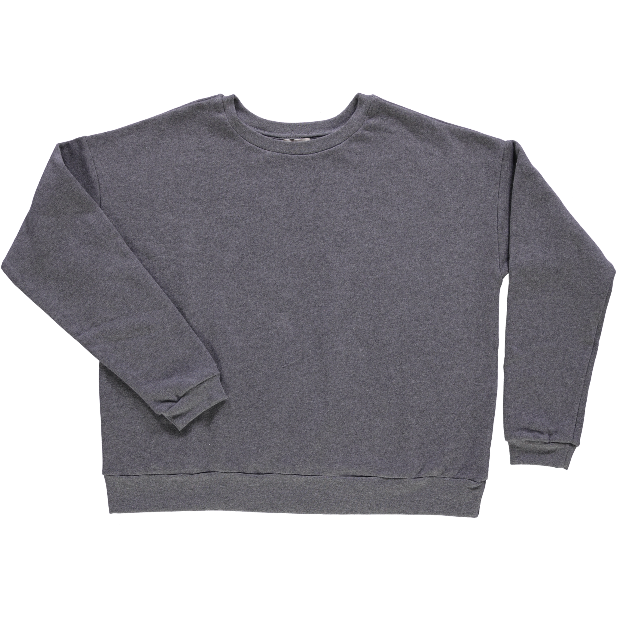 Sweatshirt femme Acentra en molleton coton bio – Anthracite | Poudre Organic 1