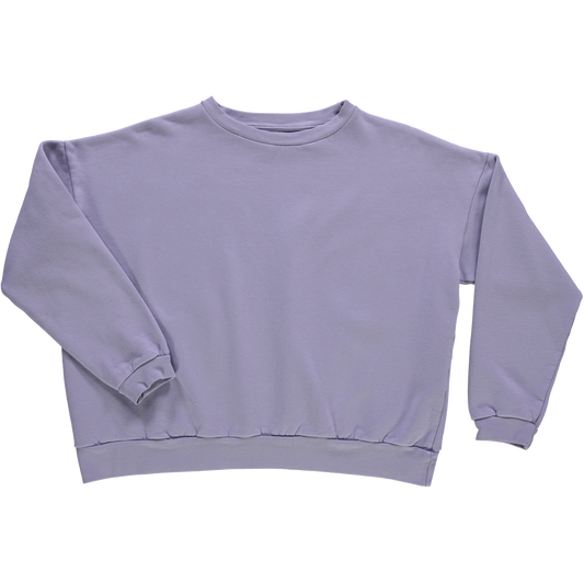 Sweatshirt femme Acentra en molleton coton bio – AntLavender grayhracite | Poudre Organic 1