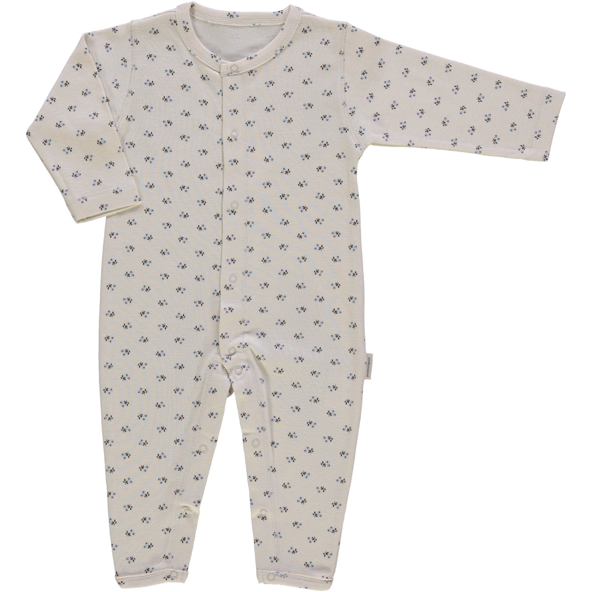 Pyjama bébé Airelle en coton bio – Hors saison blue surf | Poudre Organic