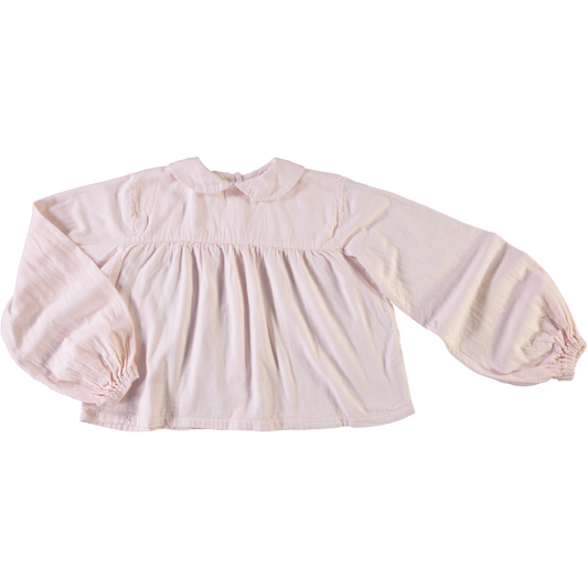 Blouse femme Amsonia en coton bio – Soft pink | Poudre Organic 1