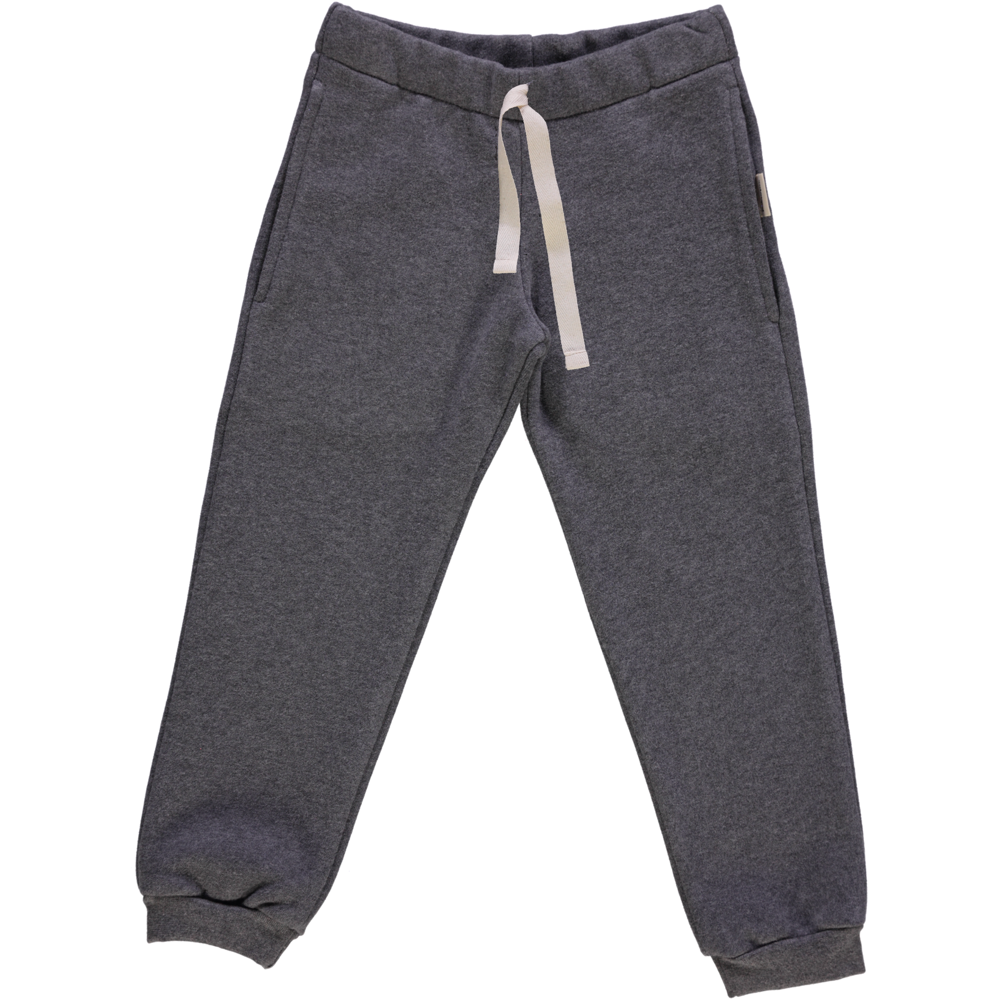 Pantalon kids Anicet en molleton coton bio – Gris anthacite | Poudre Organic 1