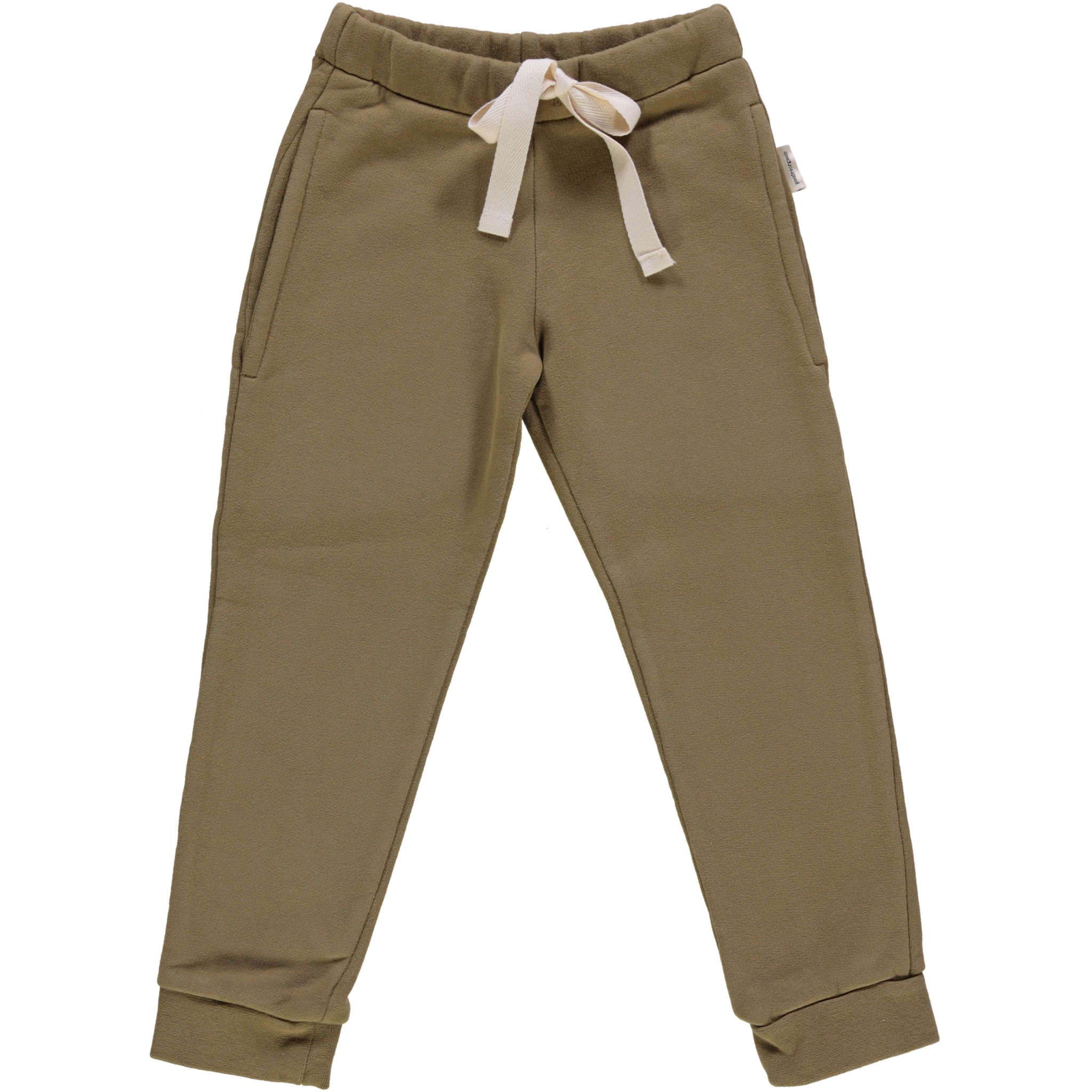 Pantalon kids Anicet en molleton coton bio – Dull gold | Poudre Organic 1