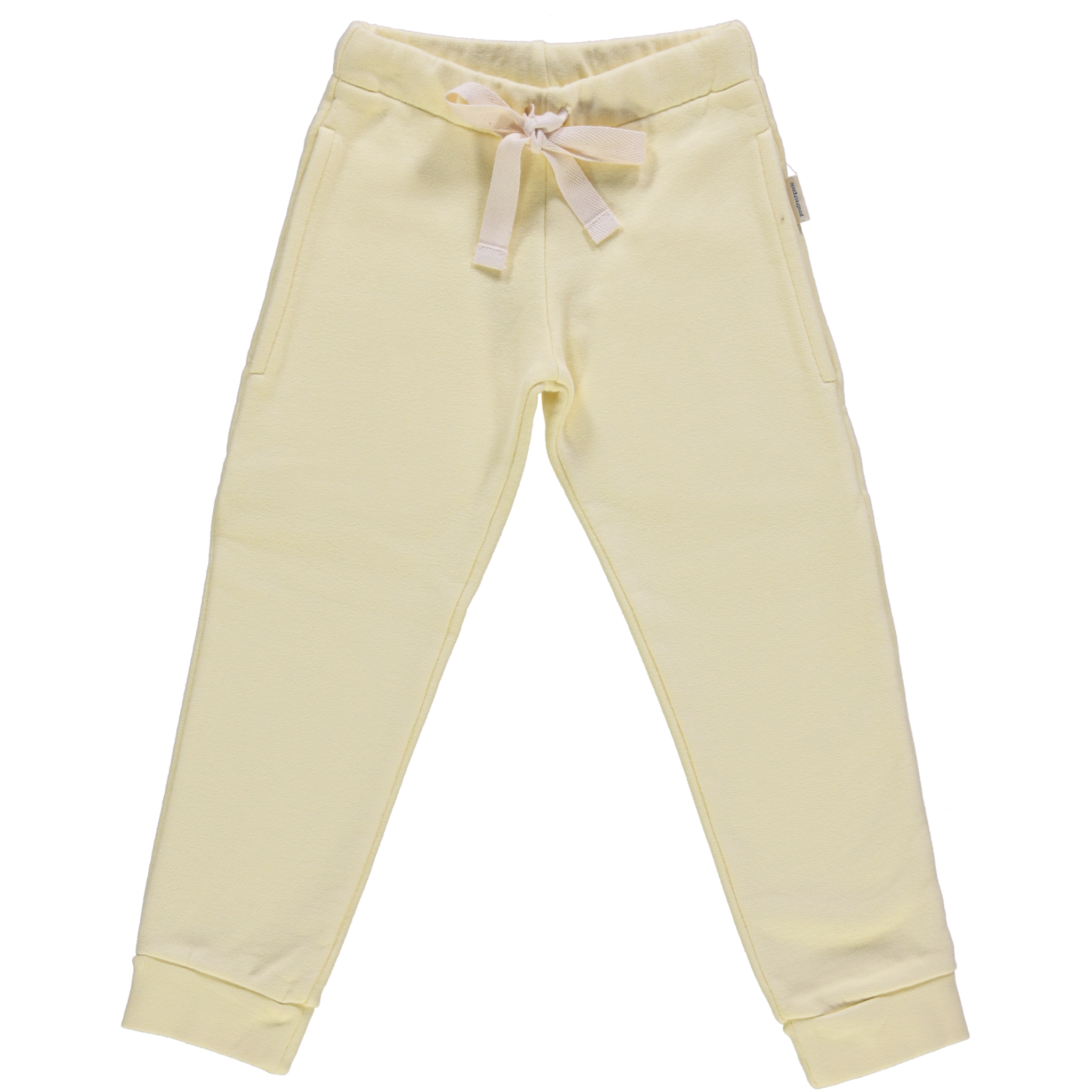 Pantalon kids Anicet en coton bio – Pastel yellow | Poudre Organic 1