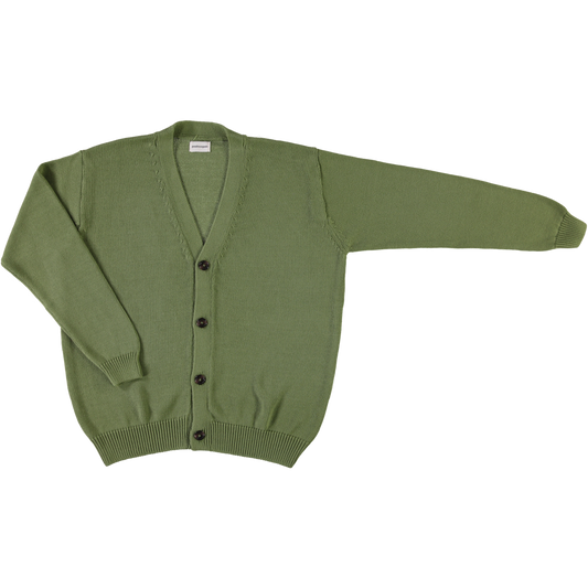CARDIGAN AMMI COTON ADULTE Olive Verte