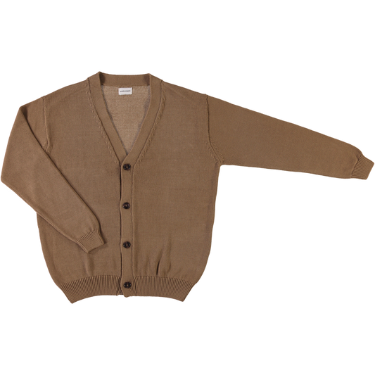CARDIGAN AMMI COTON ADULTE Sucre Brun
