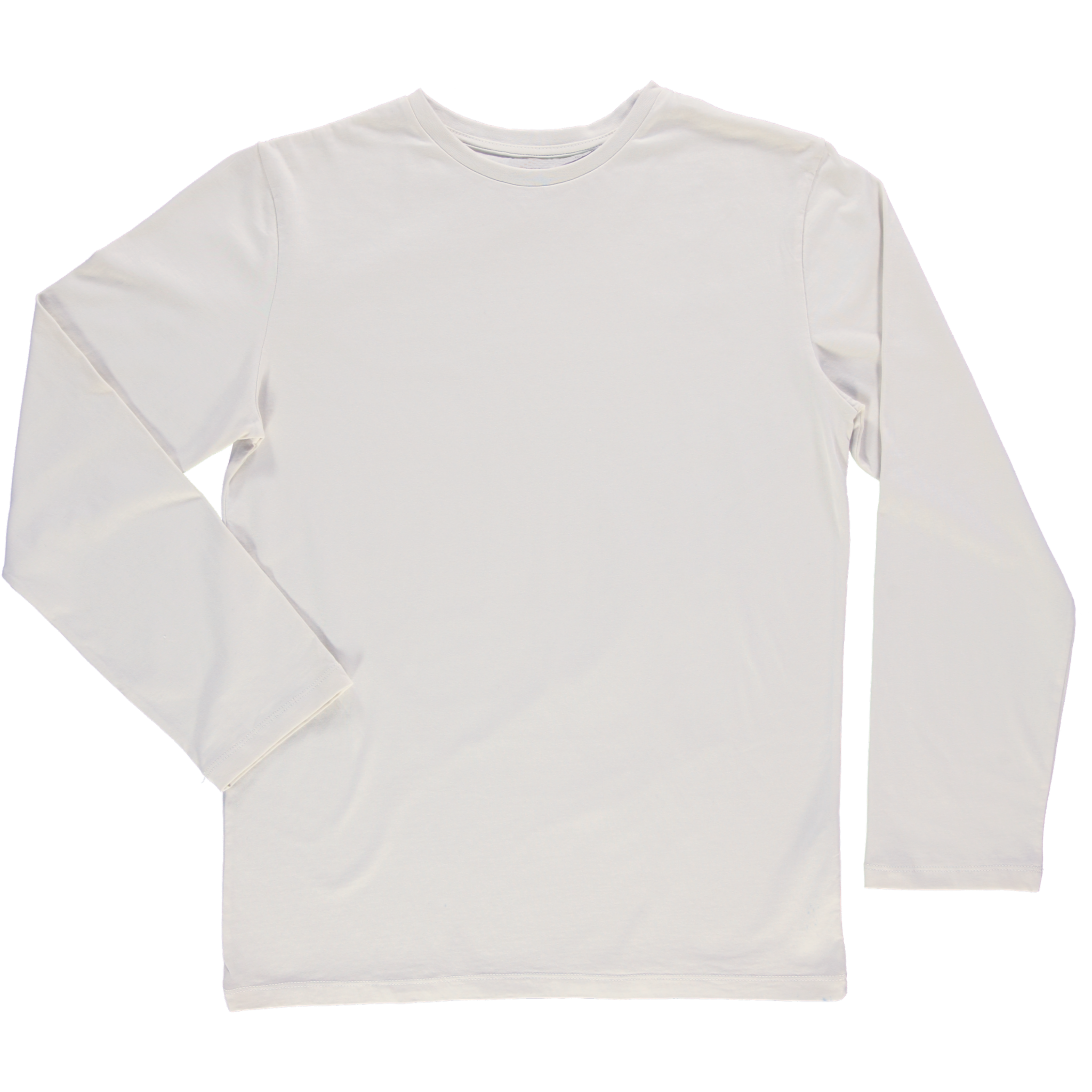 T-shirt homme Badiane manches longues en coton bio – Egret | Poudre Organic 1