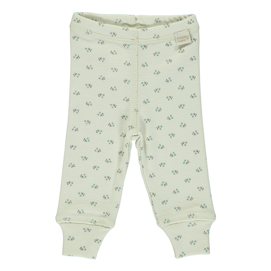 Legging bébé & kids Basilic en coton bio – Hors saison blue surf | Poudre Organic 1
