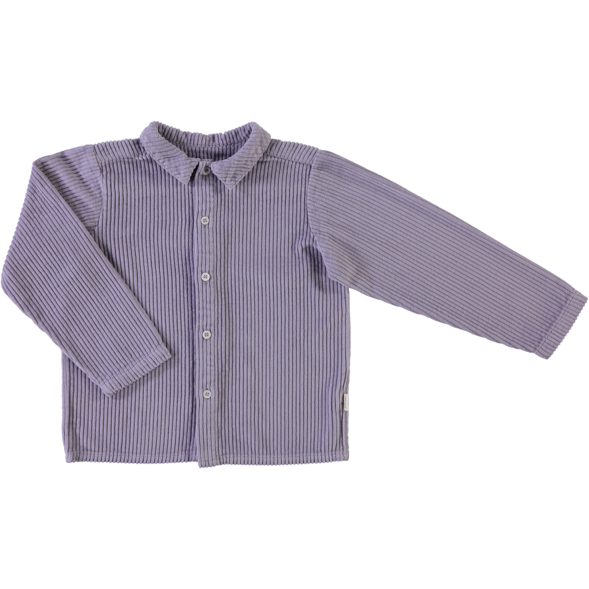 Blouse kids Belladone velours côtelé en coton bio – Lavender Gray | Poudre Organic 1