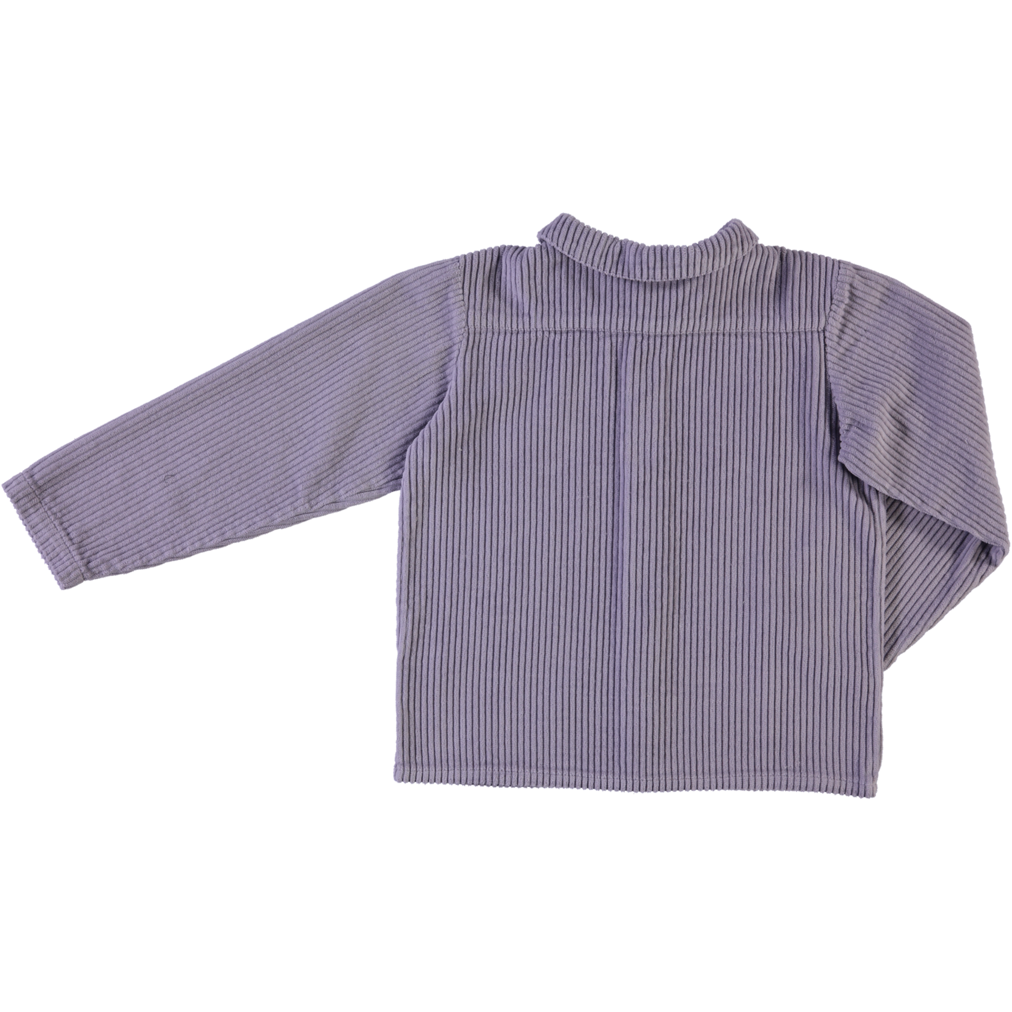 Blouse kids Belladone velours côtelé en coton bio – Lavender Gray | Poudre Organic 4