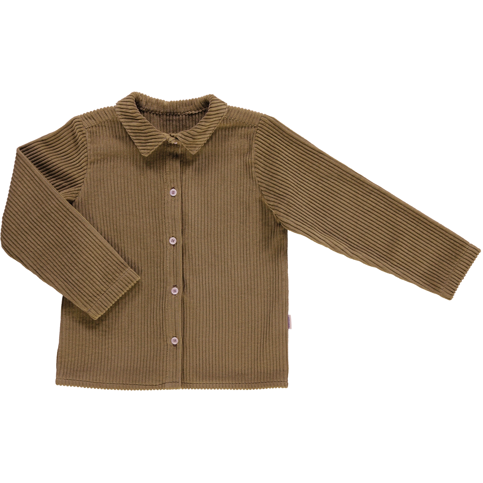 Blouse kids Belladone velours côtelé en coton bio – Dull gold | Poudre Organic 1