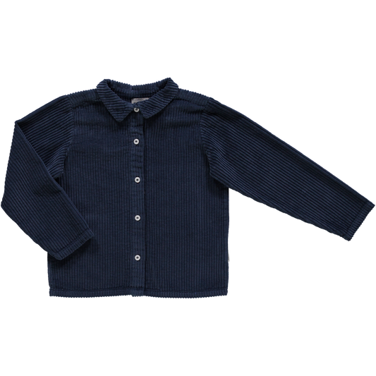 CHEMISE BELLADONE VELOURS CÔTELÉ Midnight Navy
