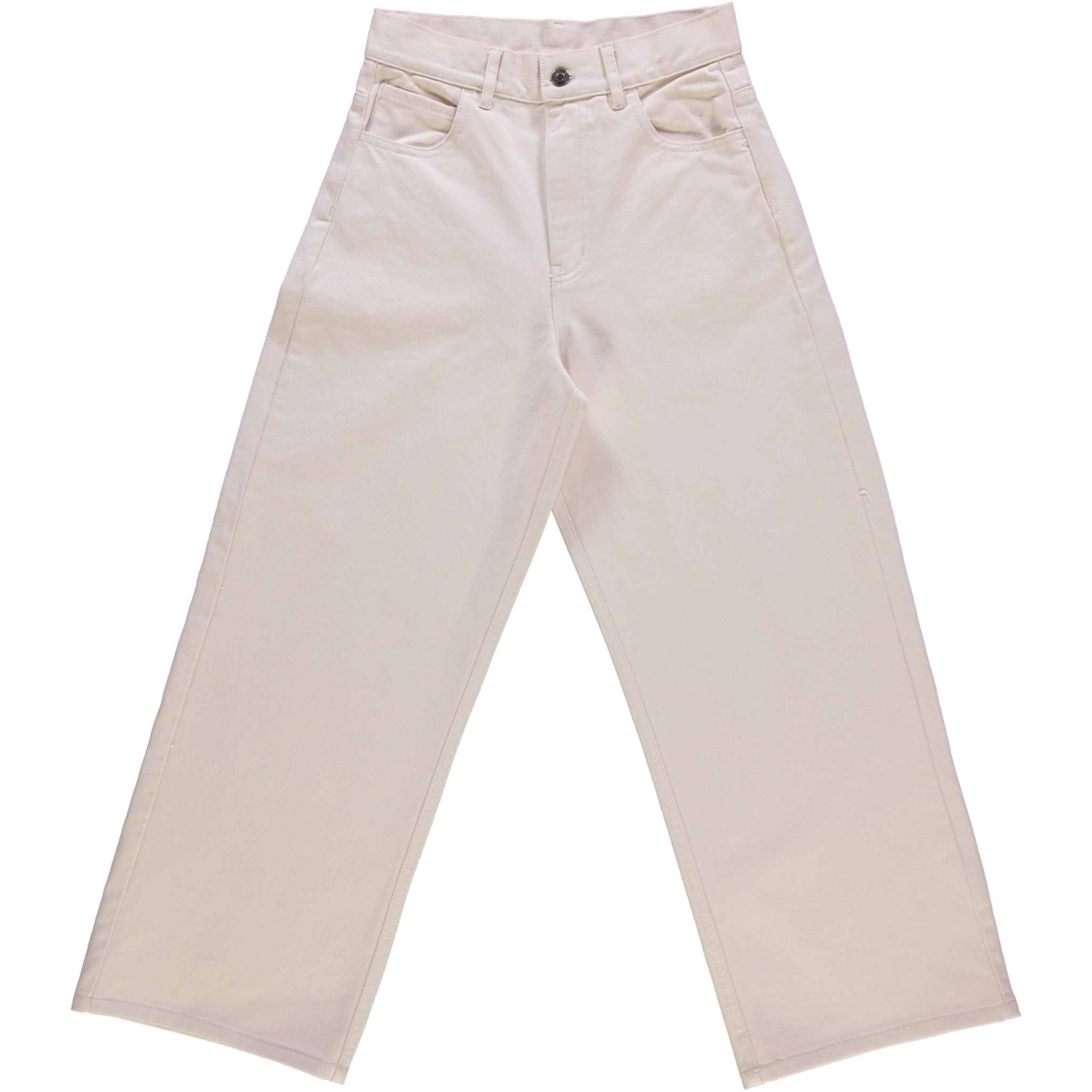 Pantalon femme Bergenie en coton bio – Denim ecru | Poudre Organic 1