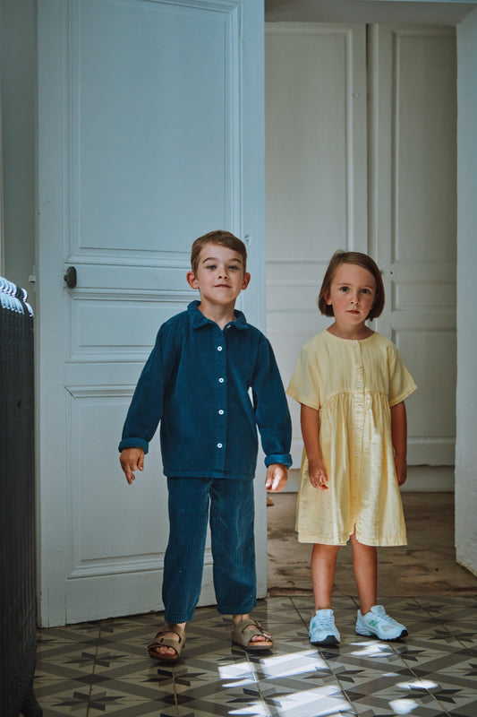 CHEMISE BELLADONE VELOURS CÔTELÉ Midnight Navy