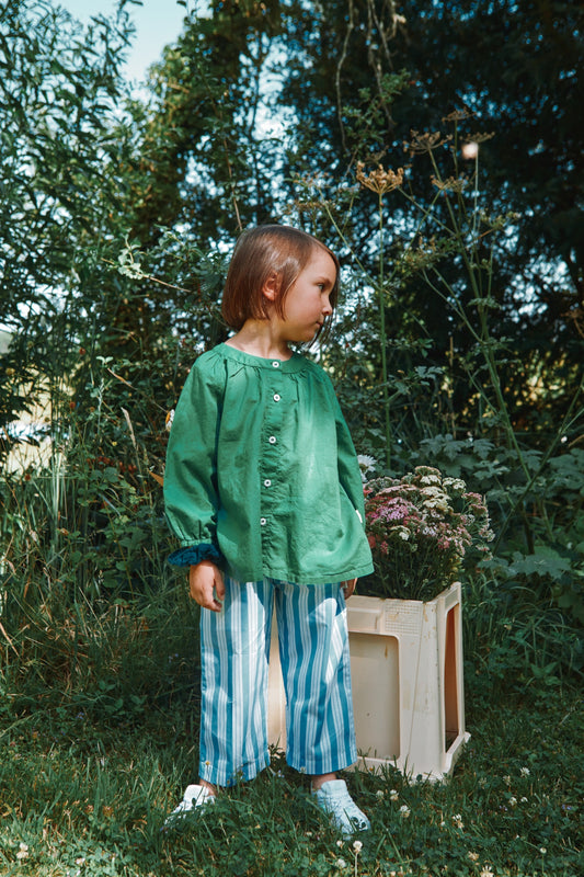 BLOUSE PECAN Deep Grass Green