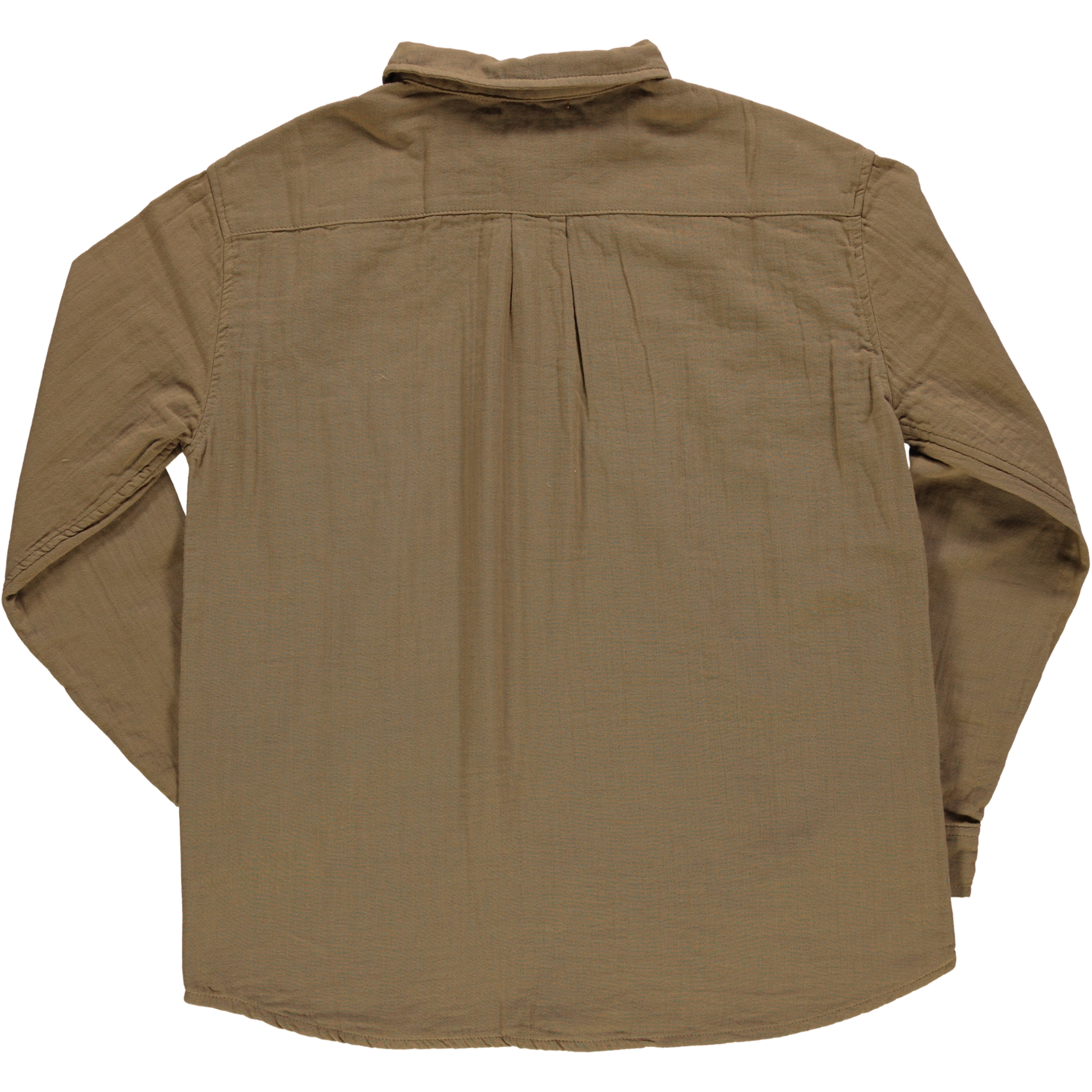 Chemise homme Camisa en gaze coton bio – Dull gold | Poudre Organic 3