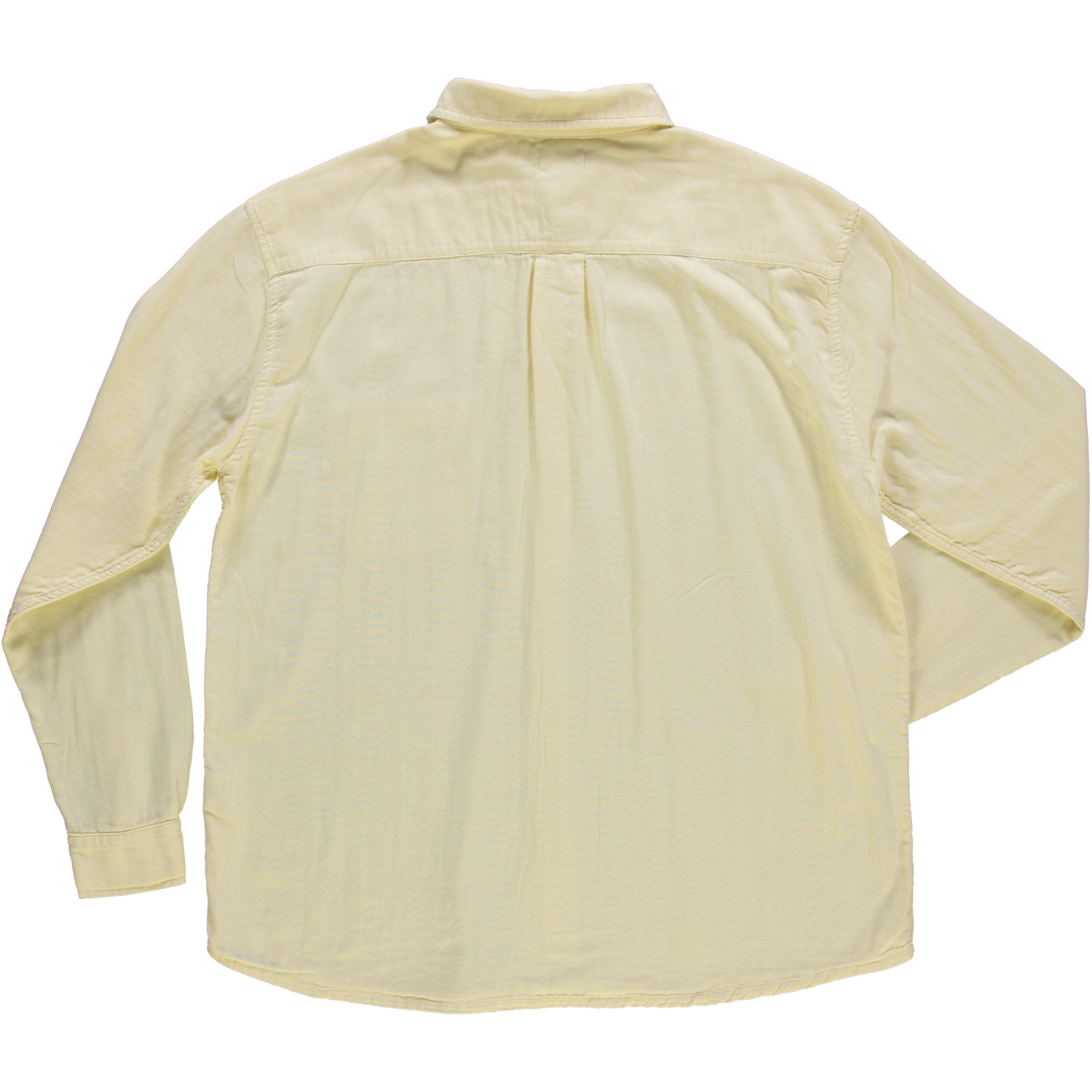 Chemise homme Camisa en gaze coton bio – Pastel yellow | Poudre Organic 4