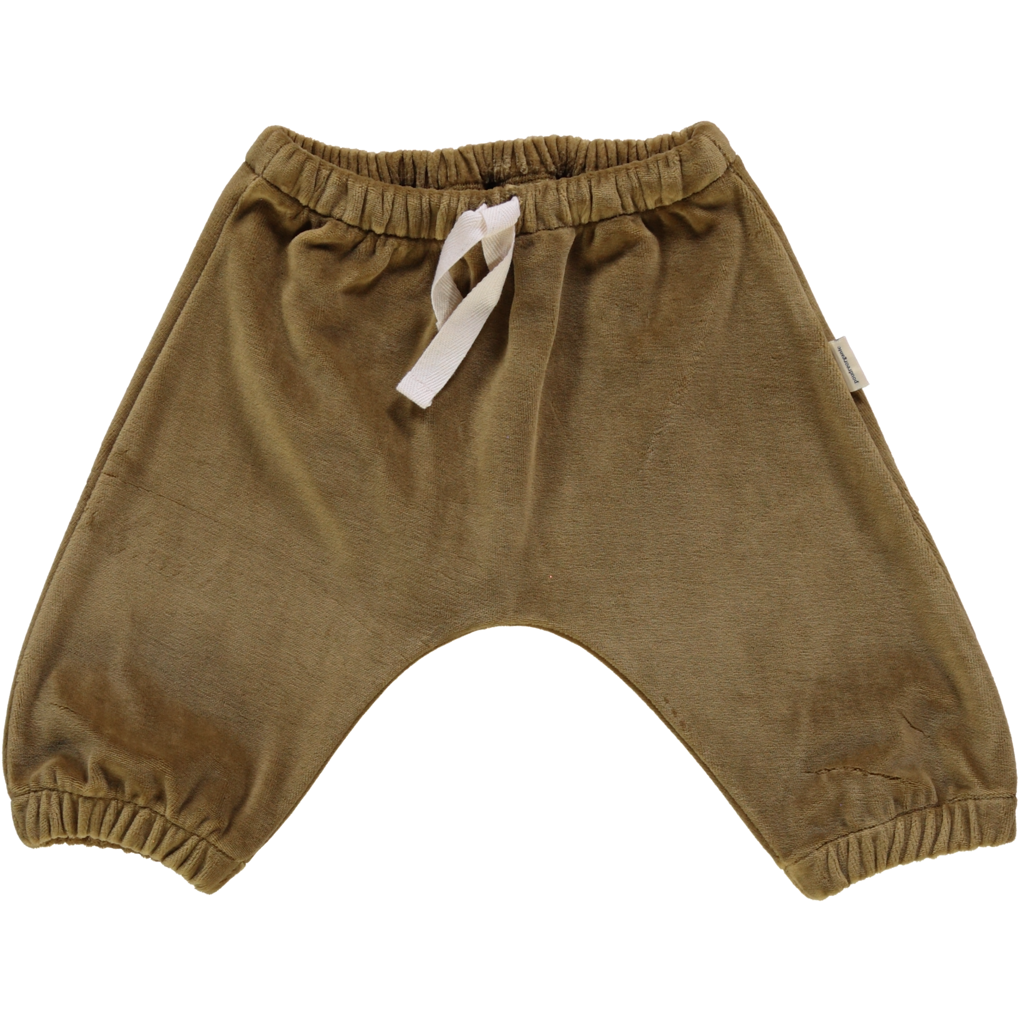 Pantalon kids Cannelle en velours coton bio – Dull gold | Poudre Organic 1