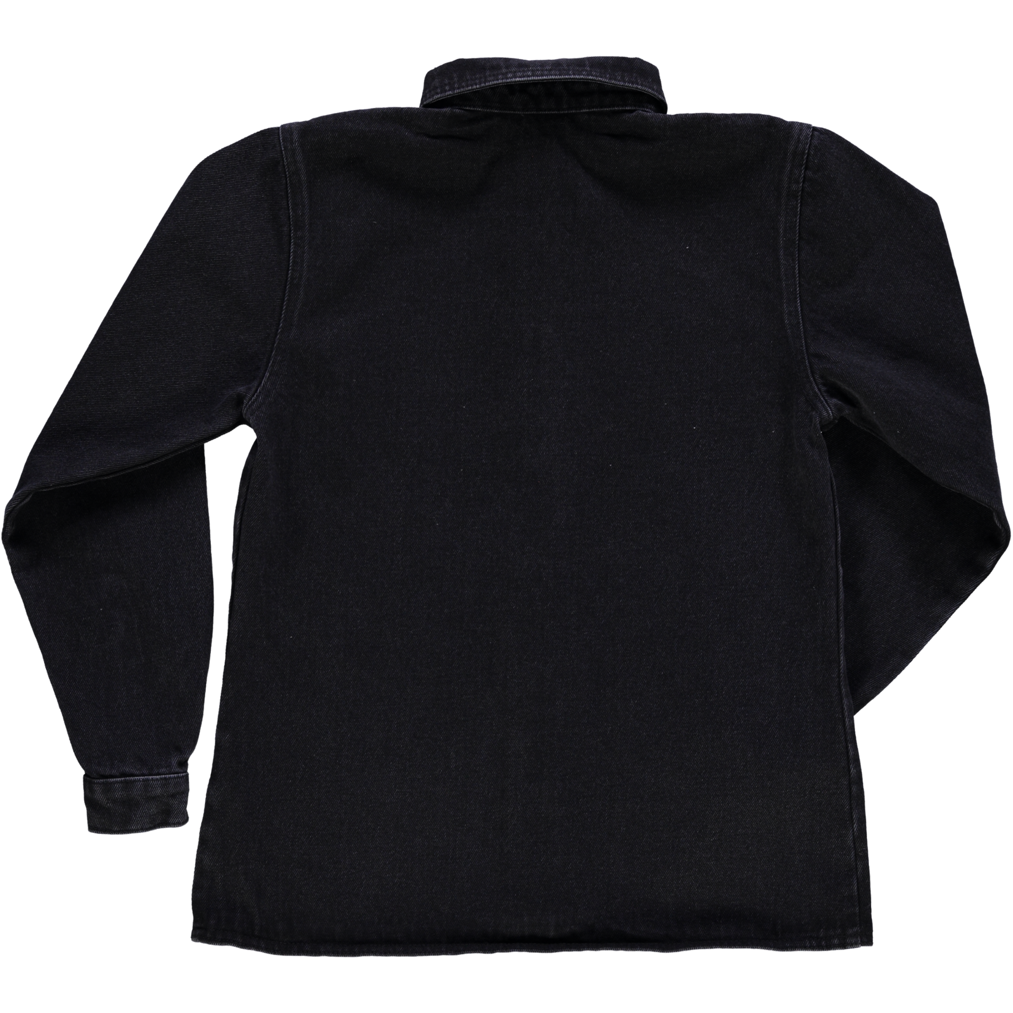 Blouse femme Capucine manches longues en coton bio – Denim épais noir | Poudre Organic 6