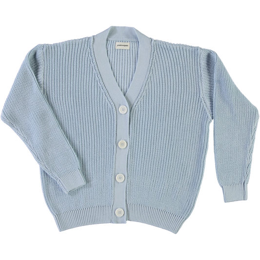 CARDIGAN MATÉ COTON ADULTE Bleu Ciel