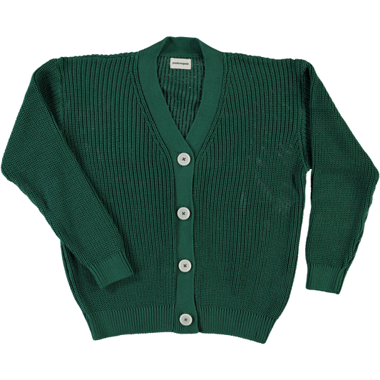 CARDIGAN MATÉ COTON ADULTE Herbe Verte