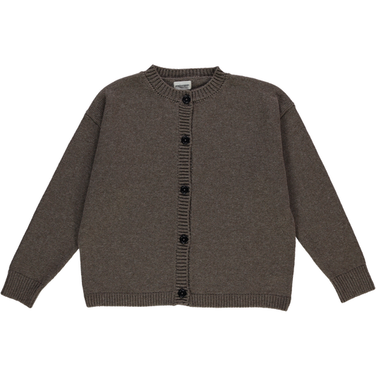 CARDIGAN PÉTALE LAINE ADULTE Brown Caribou