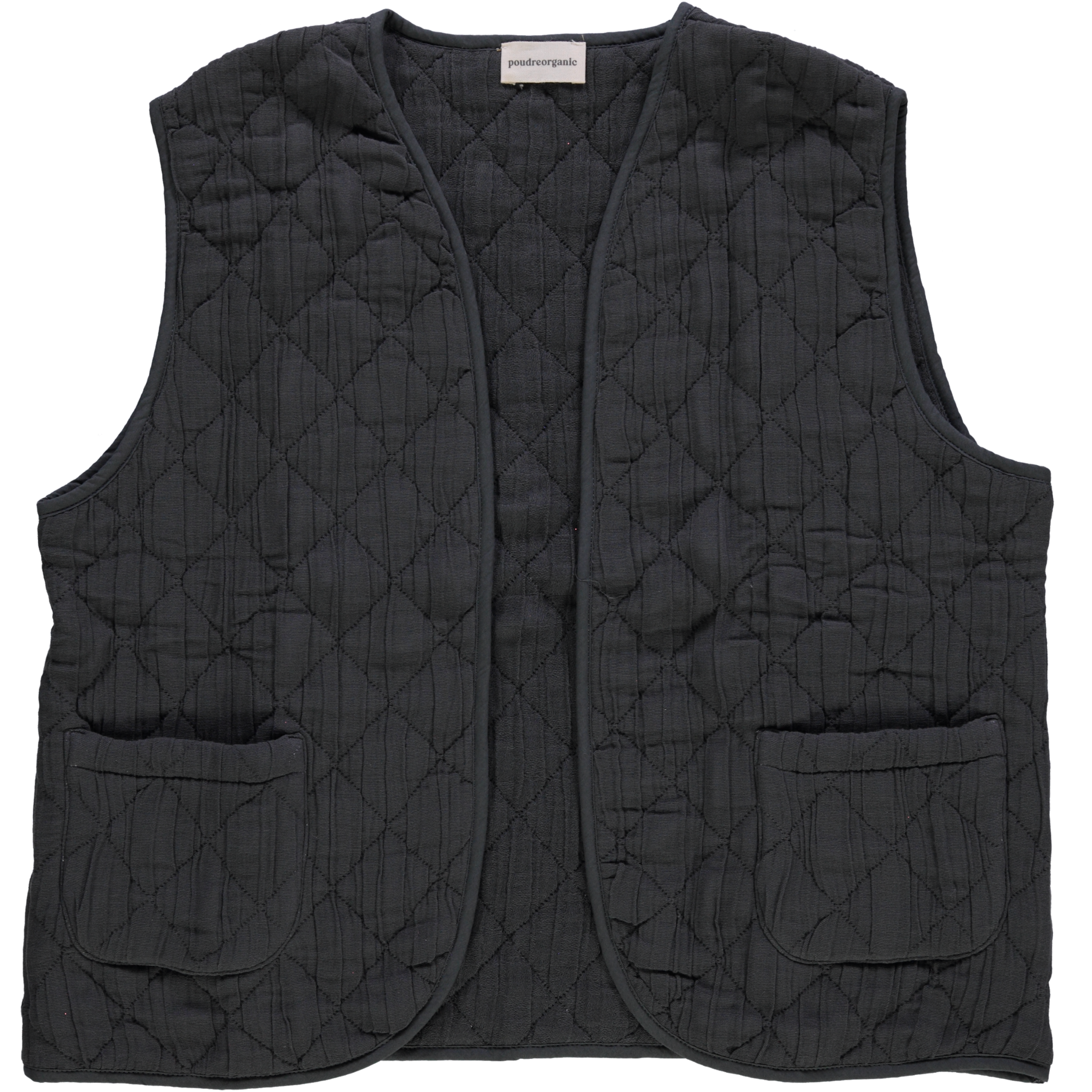 Veste matelassée adulte Cercis en coton bio – Pirate black | Poudre Organic 1
