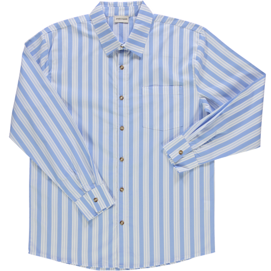 CHEMISE ARUM Rayures larges bleues/blanches