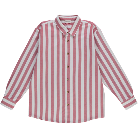 CHEMISE BOULEAU DENIM Rayures Rouges
