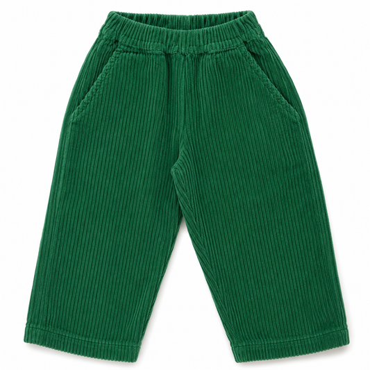 PANTALON COING VELOURS CÔTELÉ Medium Green