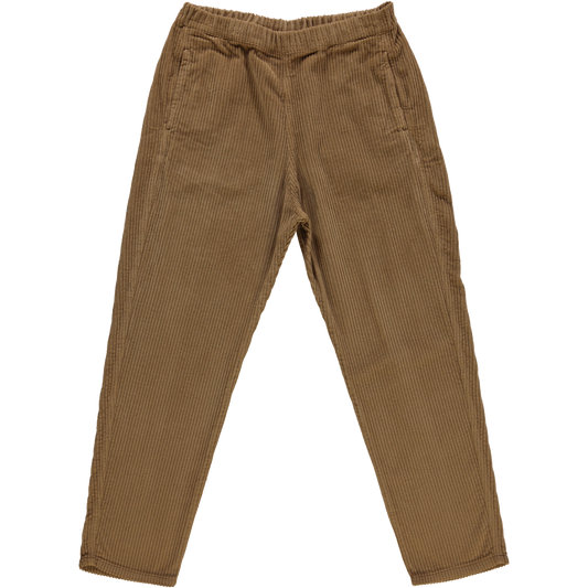 Pantalon adulte Coquelicot en velours côtelé coton bio – Dull gold | Poudre Organic 1