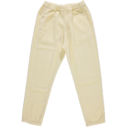 PANTALON COQUELICOT VELOURS CÔTELÉ Pastel Yellow
