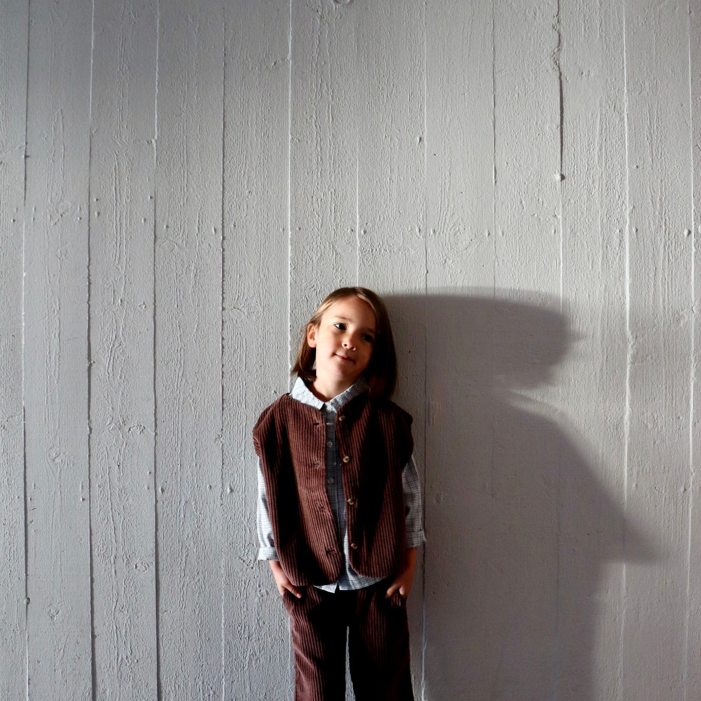 Pantalon kids Coing en velours côtelé coton bio – Potting soil | Poudre Organic 2