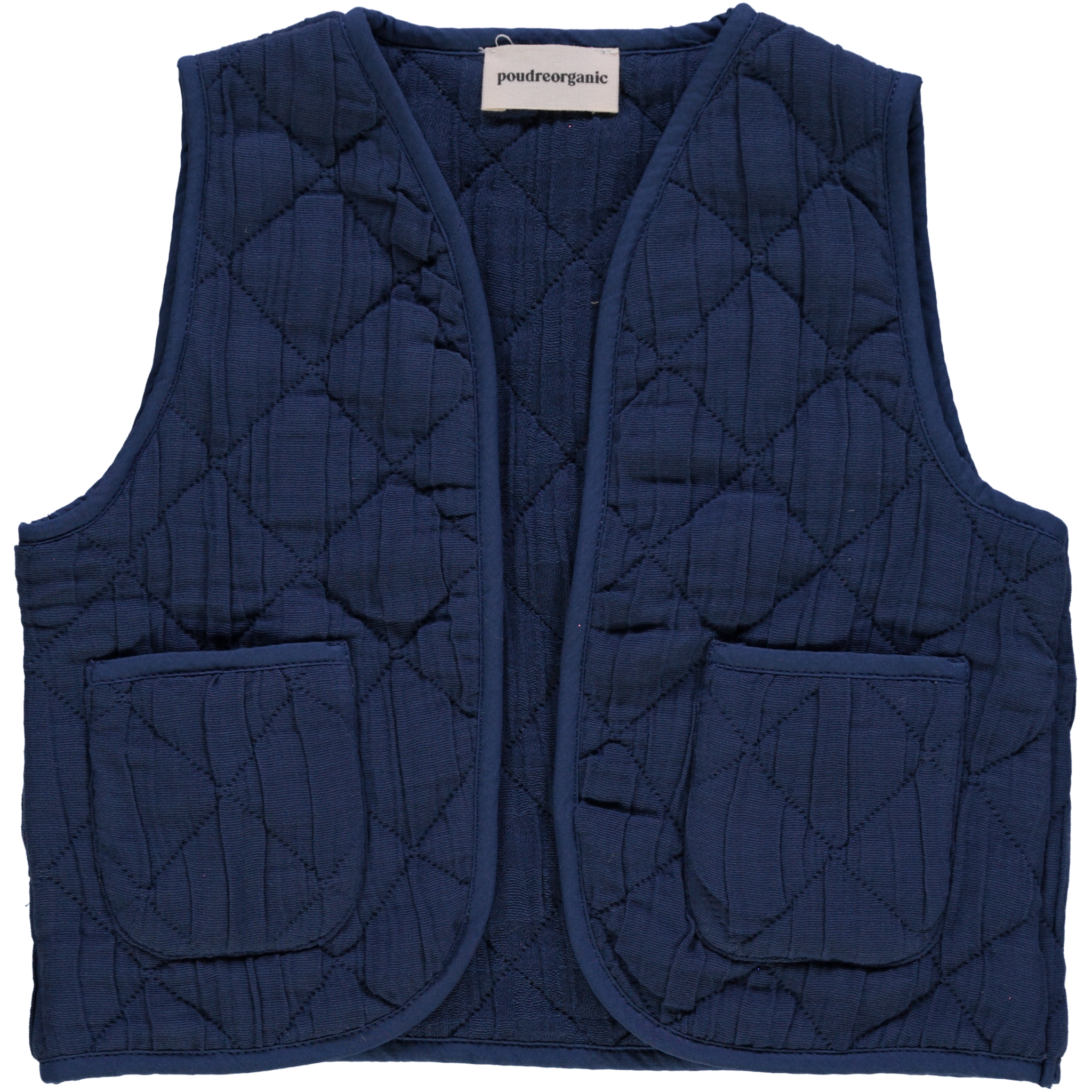 Veste matelassée kids Cercis en coton bio – Dark denim | Poudre Organic 1