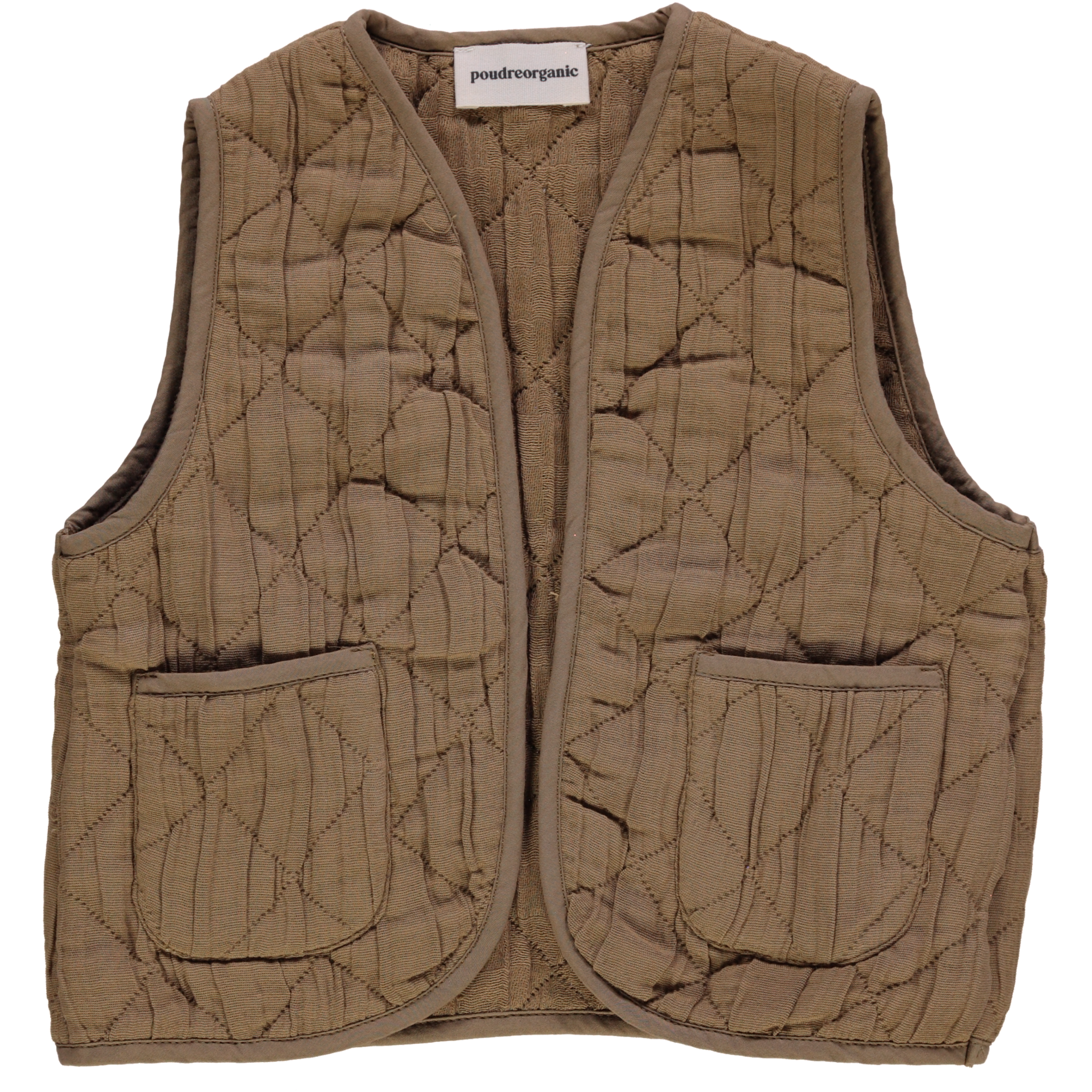 Veste matelassée kids Cercis en coton bio – Dull gold | Poudre Organic 1