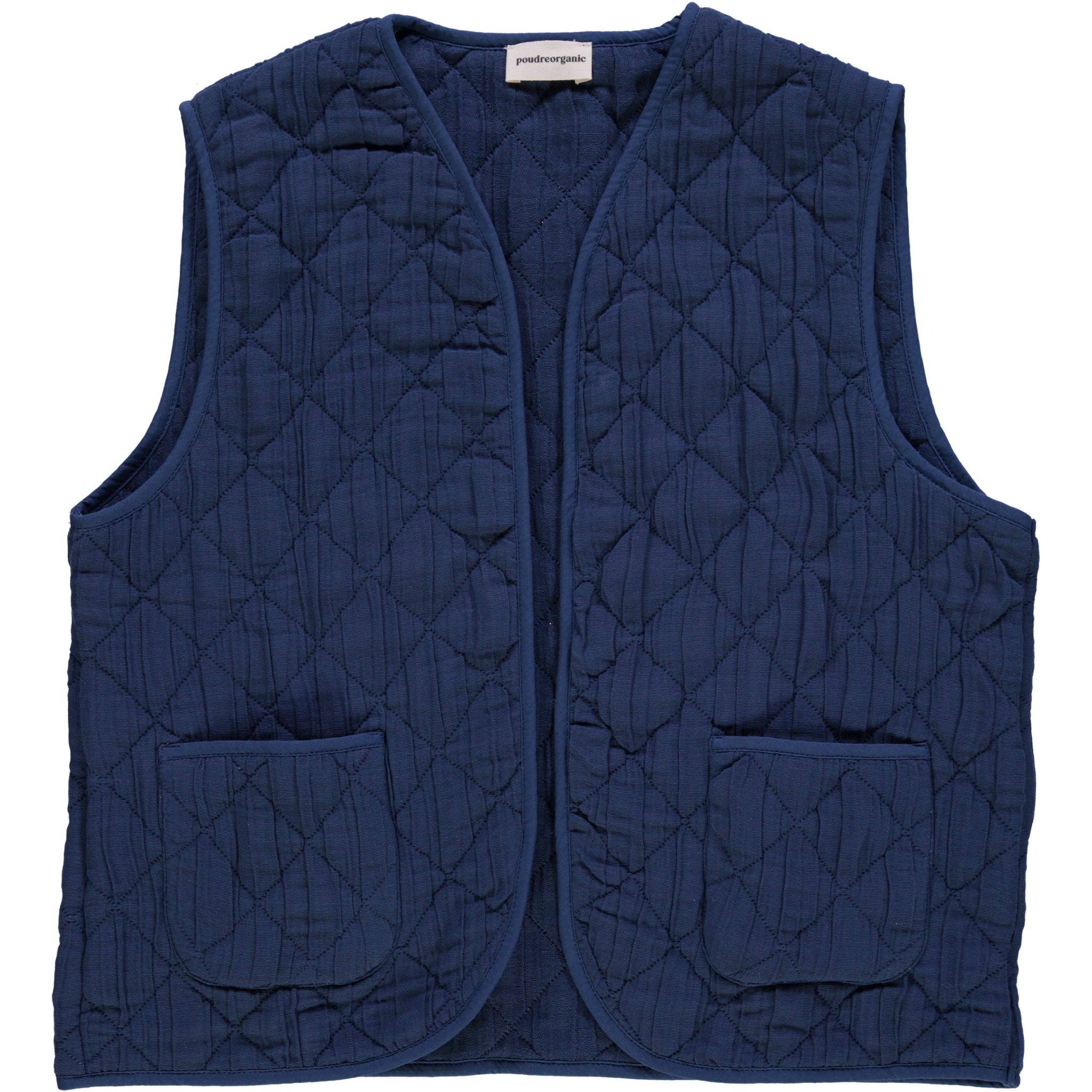 Veste matelassée adulte Cercis en coton bio – Dark denim | Poudre Organic 1