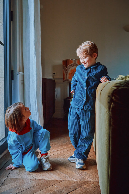 PANTALON COING VELOURS CÔTELÉ Dress Blues