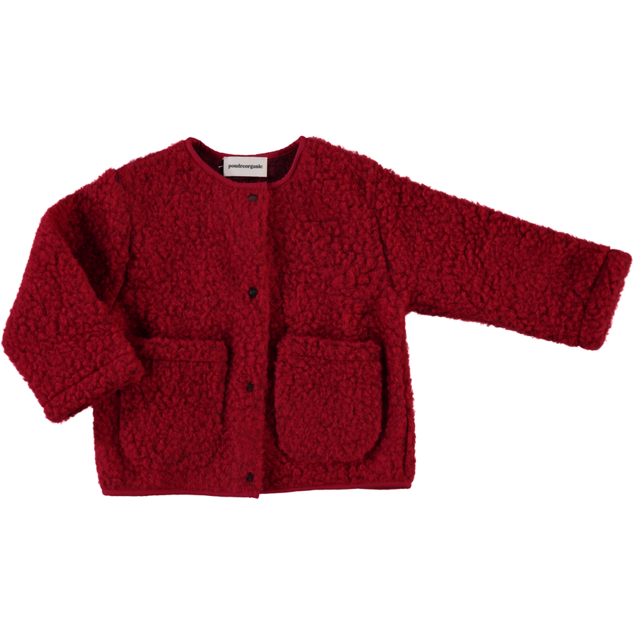 VESTE EDELWEISS LAINE Rouge