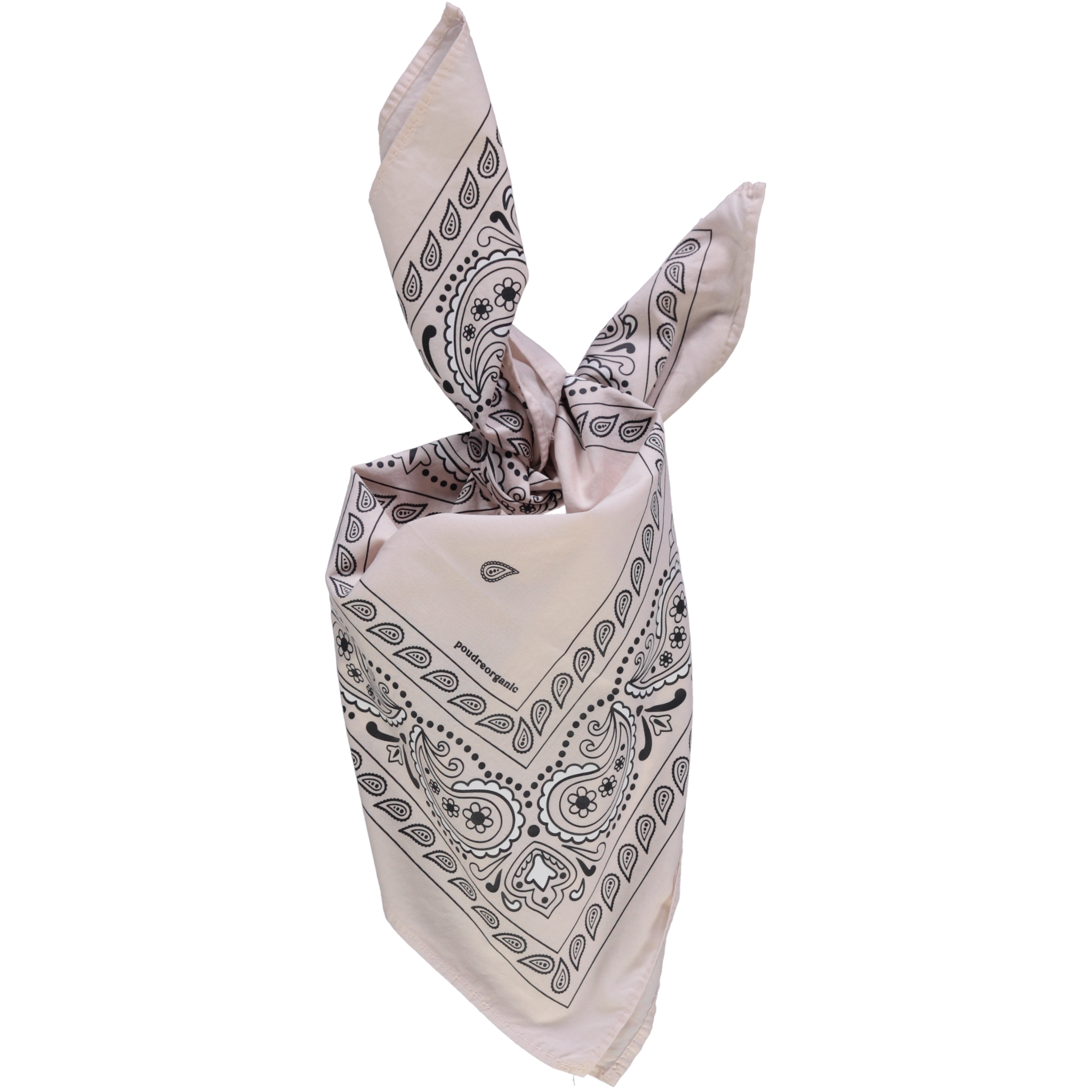 Foulard kids & adulte Bandana en coton bio – Bandana soft pink | Poudre Organic 1
