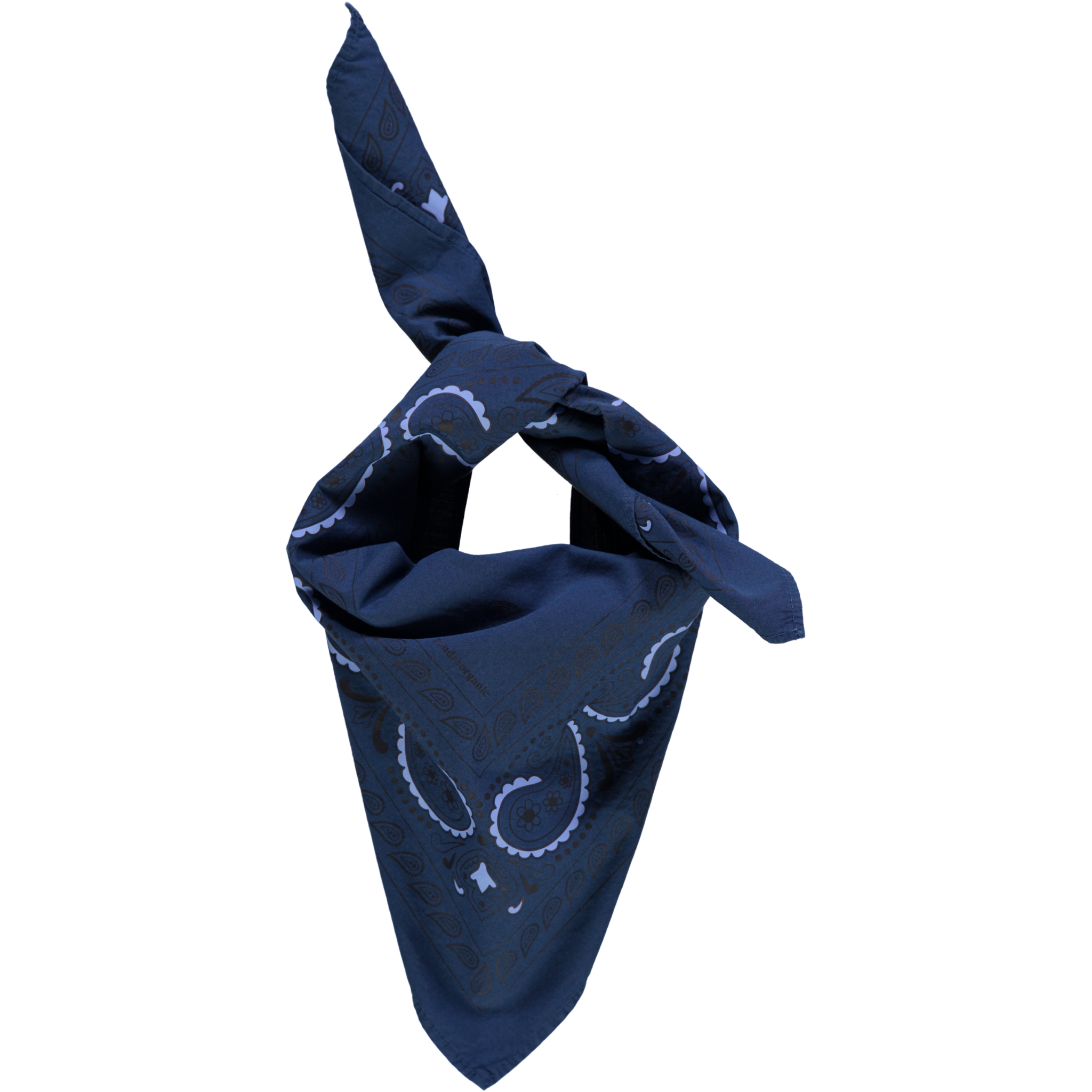 Foulard kids & adulte Bandana en coton bio – Bandana dark denim | Poudre Organic 1