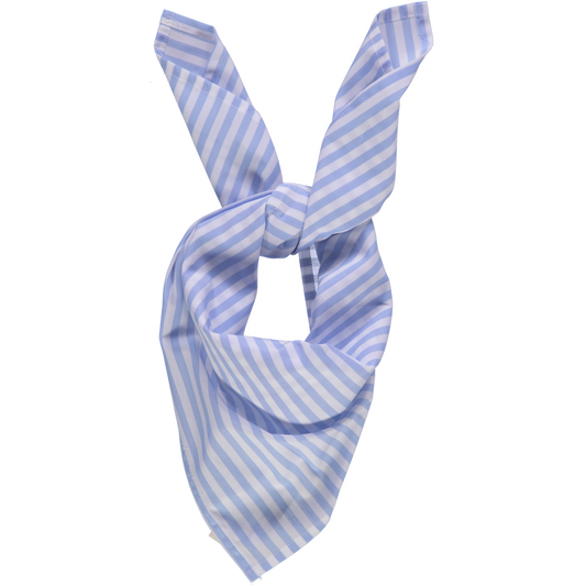 FOULARD JACINTHE Rayures Bleues