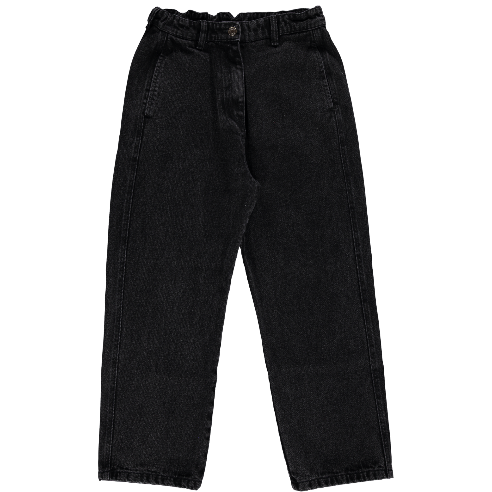 Pantalon denim femme Gentiane en coton bio – Denim noir | Poudre Organic 1