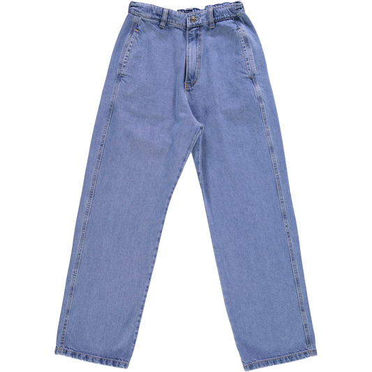 Pantalon denim femme Gentiane en coton bio – Denim blue | Poudre Organic 1