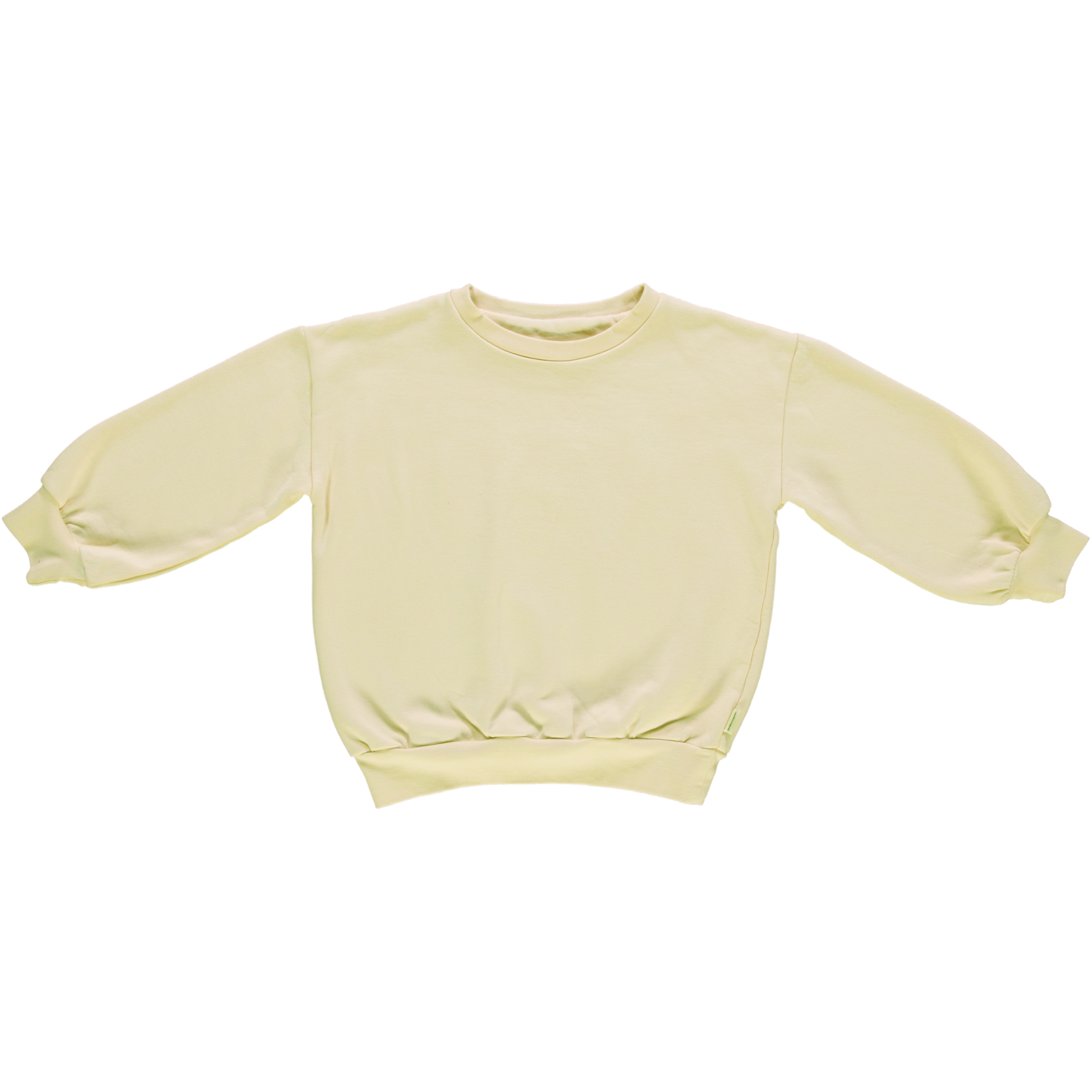 Sweatshirt kids Jojoba en coton bio – Pastel yellow | Poudre Organic 1