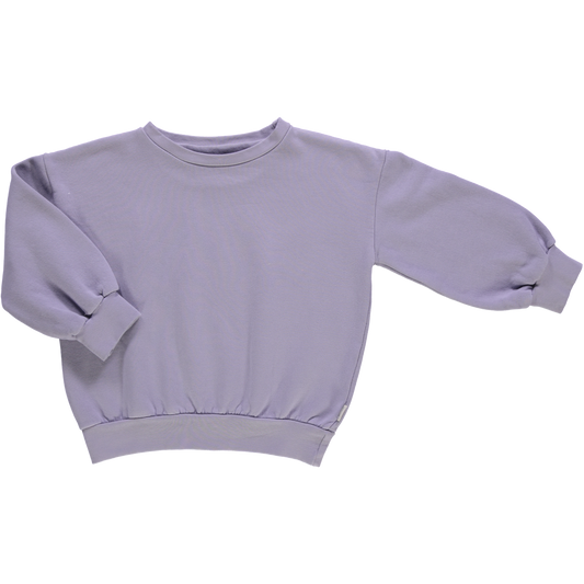 Sweatshirt kids Jojoba en coton bio – Lavender gray | Poudre Organic 1