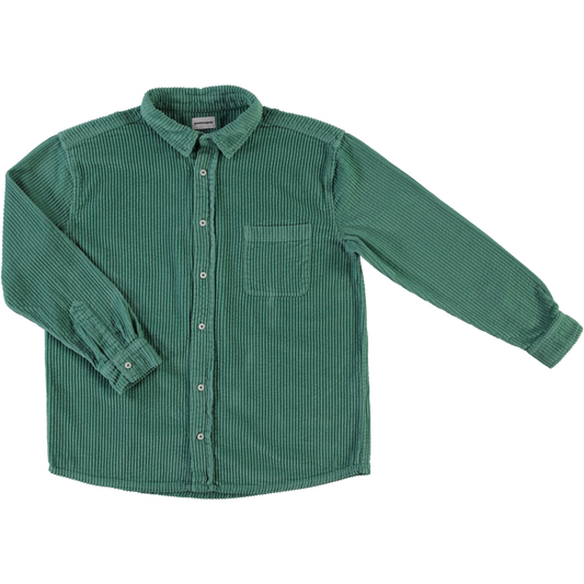 CHEMISE LENHADOR VELOURS CÔTELÉ Deep Grass Green