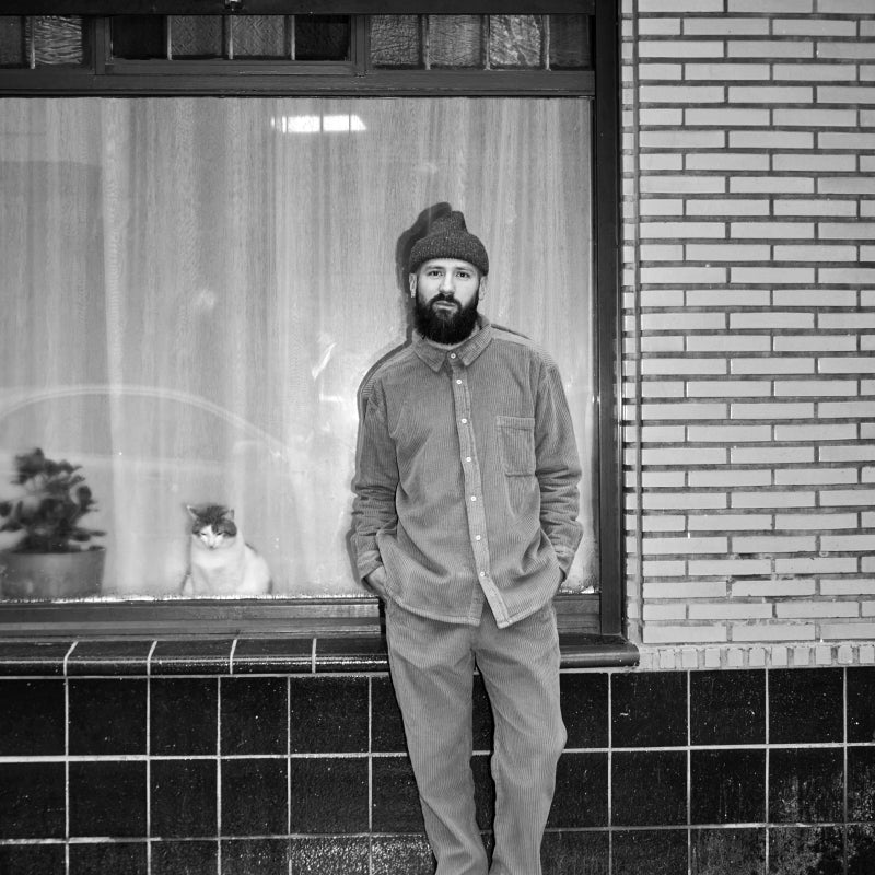 Chemise homme Lenhador velours côtelé en coton bio – Lavender Gray | Poudre Organic 2