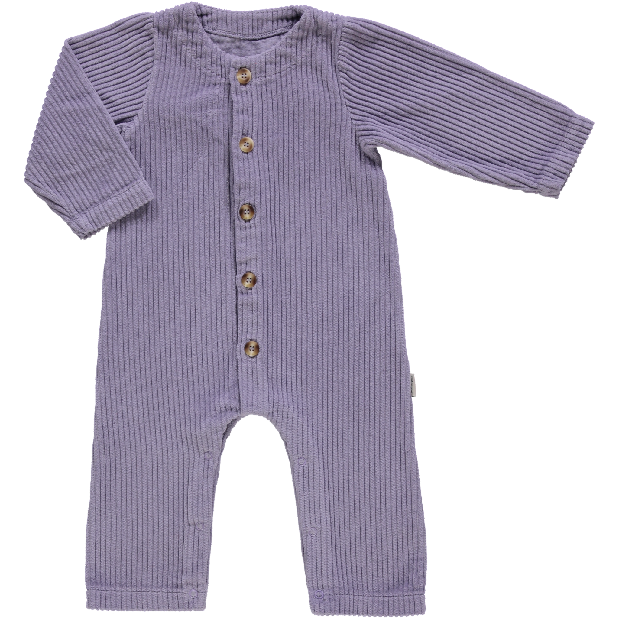 Combinaison kids Meleze en velours côtelé coton bio – Lavender Gray | Poudre Organic 1