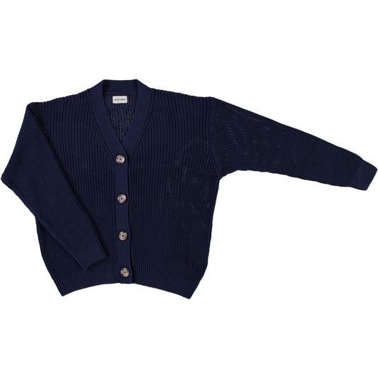 CARDIGAN MATÉ COTON ADULTE Marine