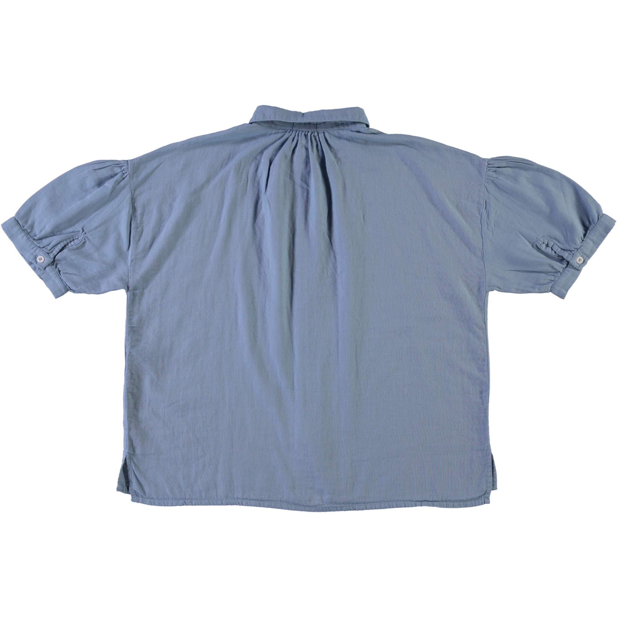 Chemise femme Neotine en gaze coton bio – Faded denim | Poudre Organic 4