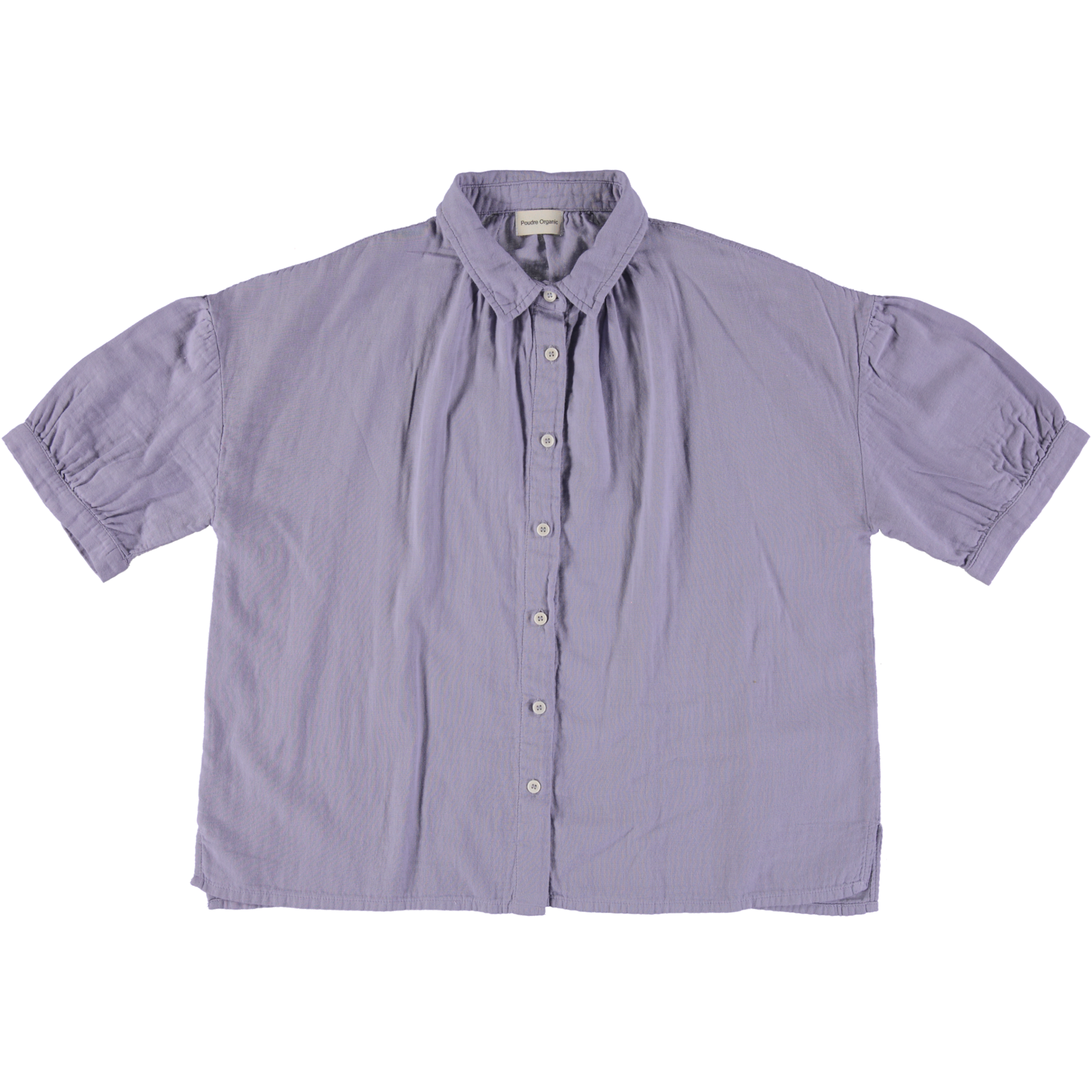 Chemise femme Neotine en gaze coton bio – Lavender Gray | Poudre Organic 1